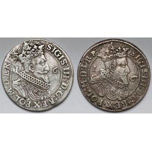 Sigismund III Vasa, Ortschaft Danzig 1623 und 1625 - Satz (2 Stück)