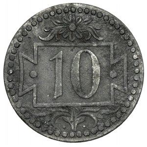 Gdaňsk, 10 fenig 1920 zinek - 56 perel