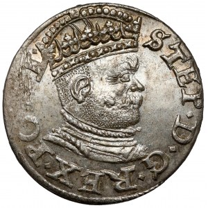 Stefan Batory, Trojak Riga 1586