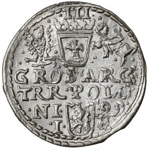 Sigismund III Vasa, Trojak Olkusz 1599 - new bust