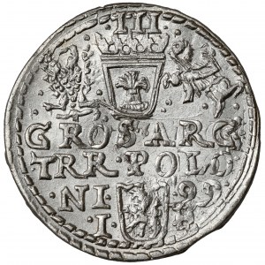 Sigismund III. Wasa, Trojak Olkusz 1599 - neue Büste