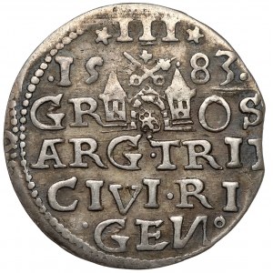 Stefan Batory, Trojak Riga 1583 - ozdobné náramenníky