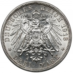 Prussia, 3 marks 1913-A
