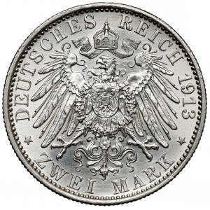 Prussia, 2 marks 1913-A