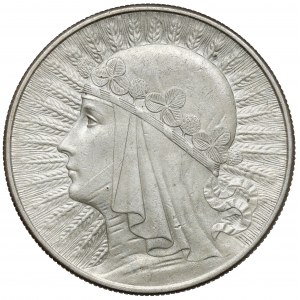 Głowa Kobiety 10 złotych 1932 bz, Londyn