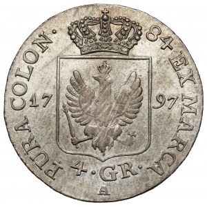 Prussia, Frederick William II, 4 pennies 1797-A, Berlin
