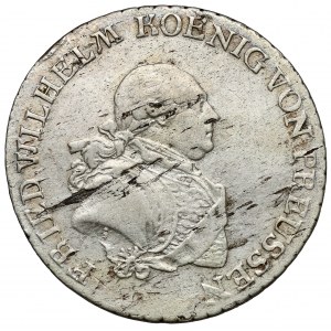 Prusy, Fryderyk Wilhelm II, 1/3 talara 1788-E, Królewiec