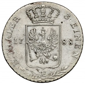 Prusy, Fryderyk Wilhelm II, 1/3 talara 1788-E, Królewiec