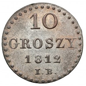 Duchy of Warsaw, 10 groszy 1812 IB