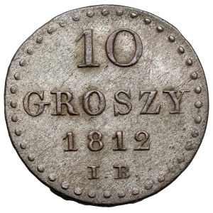Duchy of Warsaw, 10 groszy 1812 IB