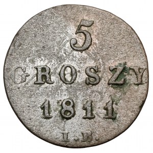 Varšavské vojvodstvo, 5 groszy 1811 IB - malá figúrka