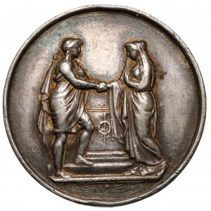 Francie, stříbrný žeton (Treizain), svatební žeton