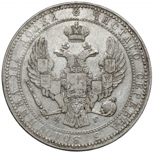 3/4 rublu = 5 zlatých 1836 HГ, Petrohrad - vzácné
