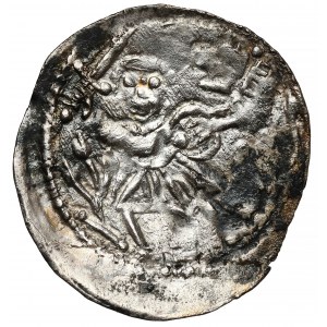 Duchy of Kuyavia, Casimir I, Denar - prince on horseback / fight with lion