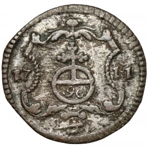 August II Mocny, Halerz 1711 ILH, Drezno - rzadki