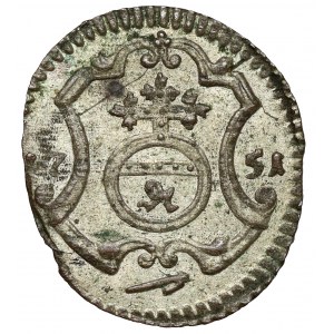 August III Sas, Halerz 1751 FWóF, Drážďany