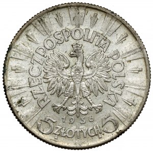 Pilsudski 5 zloty 1936