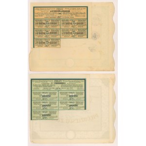 Lublinská portlandská cementárna FIRLEY - zlatá emise 1925-28 (2ks)