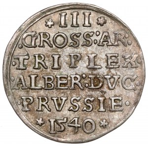 Prusy, Albrecht Hohenzollern, Trojak Królewiec 1540