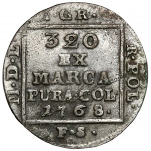 Poniatowski, Silver penny 1768 FS