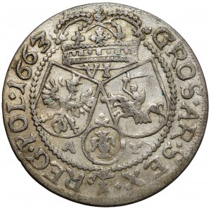 Johannes II. Kasimir, Sechster Krakau 1663 AT - sehr selten