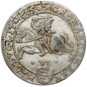 Jan II Kazimír VI. z Vilniusu 1665 TLB