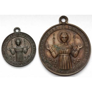 Włochy, Rzym, Medaliki religijne - zestaw (2szt)