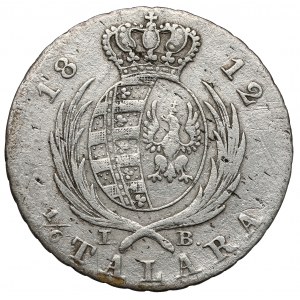 Principality of Warsaw, 1/6 thaler 1812 IB