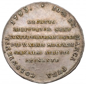 Poniatowski, Thaler 1793 - TARGOWICA