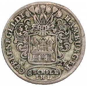 Hamburg, 8 šilingov 1727-IHL