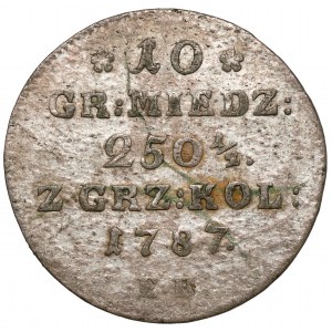 Poniatowski, 10 pennies 1787 EB