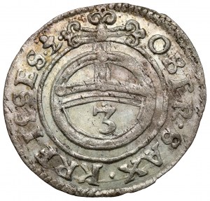 Saksonia, Johann Georg II, 3 fenigi 1659-CR