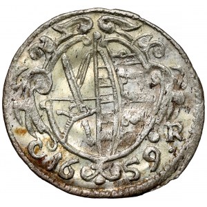 Saxony, Johann Georg II, 3 fenigs 1659-CR