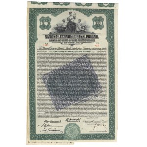 BGK, Fire Bond. Dolár za 1 000 USD 1926