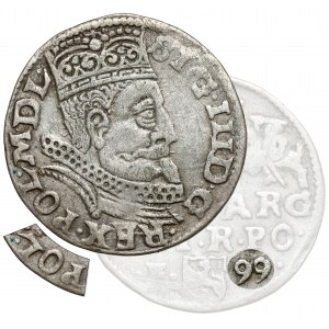 Sigismund III. Wasa, Trojak Wschowa 1599 - ohne Bogen / POL