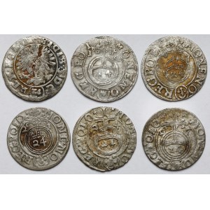 Sigismund III Vasa, set of Half-tracks including 1614 (6pcs)