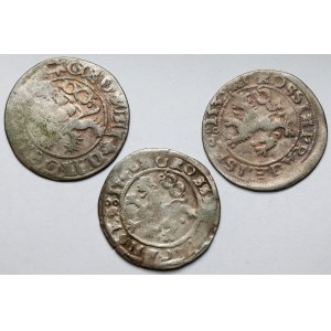Bohemia, Prague pennies - Ladislaus II (1471-1516) and Ferdinand I (1526-1564) - set (3pcs)