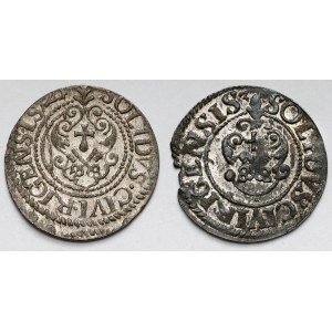 Gustavus II Adolphus and Christina Vasa, Riga shell - set (2pcs)