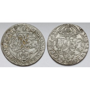 Sigismund III. Wasa, Sechstel Krakau 1623-1625, Satz (2Stück)