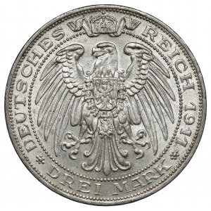 Prusy, 3 marki 1911-A