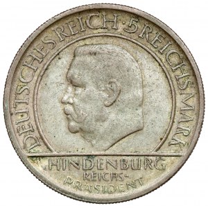 Weimar, 5 marks 1929-D - Treu Der Verfassung