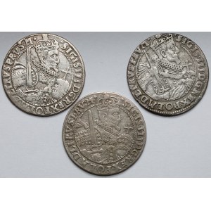 Sigismund III Vasa, Ort Bydgoszcz 1622-1624, set (3pcs)