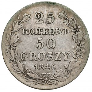 25 kopecks = 50 groszy 1846 MW, Warsaw