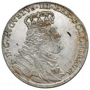 August III Sas, Ort Leipzig 1754 EC - ve zbroji