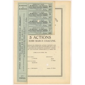 WARRANT Sp. Akc. of Commodity Stores, Em.1, 5x 10,000 mkp 1923