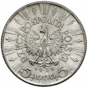 Piłsudski 5 złotych 1938