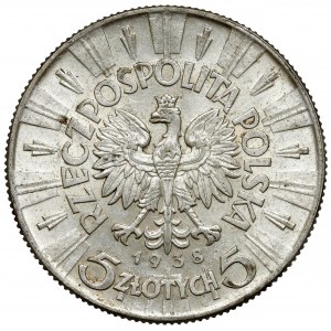 Piłsudski 5 złotych 1938