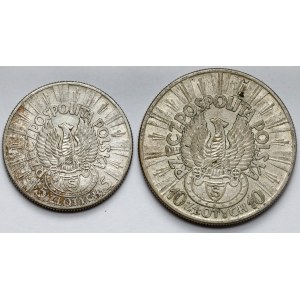 Sagittarius, Pilsudski 5 and 10 gold 1934, set (2pcs)