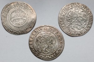 Saxony, 1/24 thaler 1624-1640, set (3pcs)