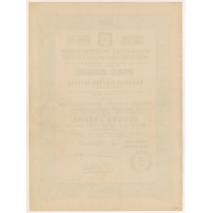 Russisch-Italienische Gesellschaft für Faserprodukte, 5x 300 Zloty 1934 - ausgegeben im Austausch gegen Em.2 Aktien